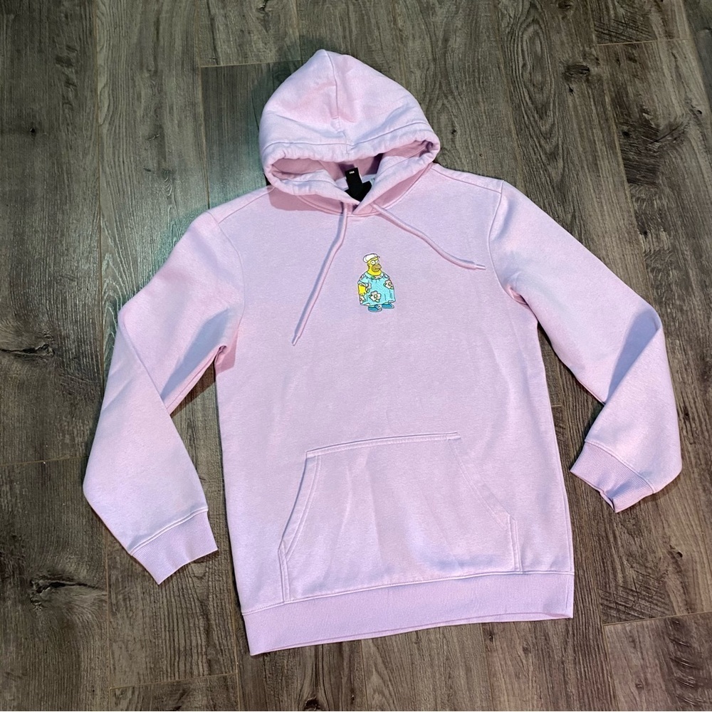 H&M The Simpsons‎ Hoodie lilac purple fleecy soft inside